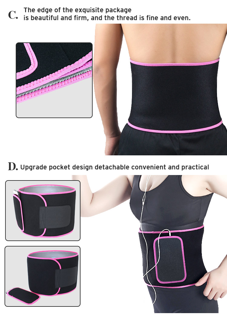 Waist Trimmers Sweat Bands Belt Seamless Sauna Women Waist Trainer Shaper Belt Support with sliver coating Factory Wholesale Factory