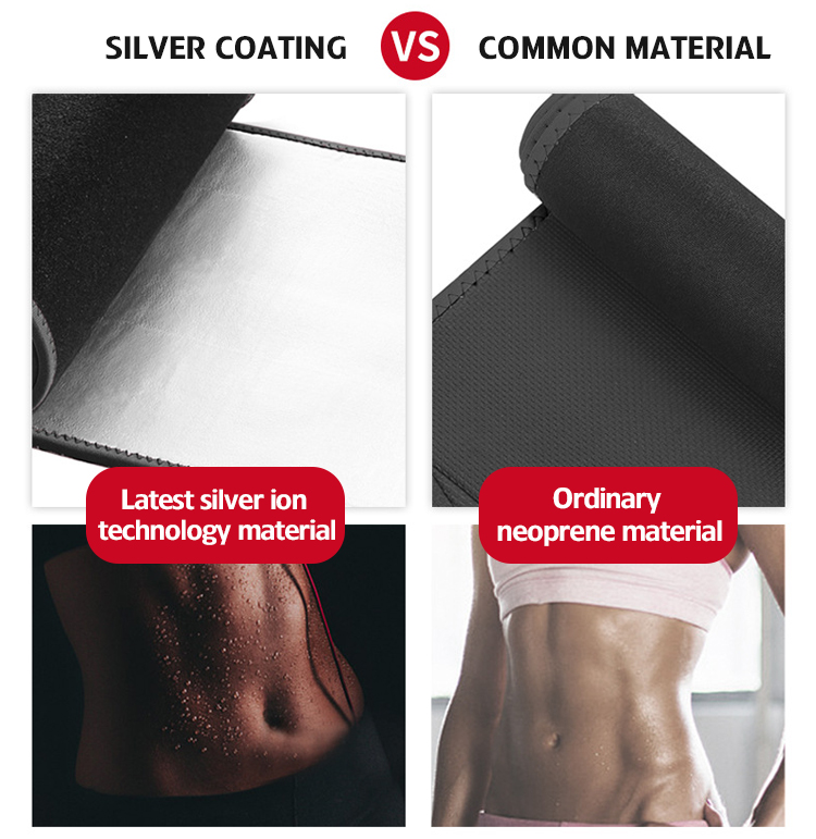 Waist Trimmers Sweat Bands Belt Seamless Sauna Women Waist Trainer Shaper Belt Support with sliver coating Factory Wholesale Factory