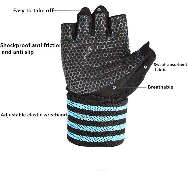 Weight Lifting Gym Workout Glove Men and Women Partial Glove for The Calluses Spots Great for Weightlifting China OEM Supplier