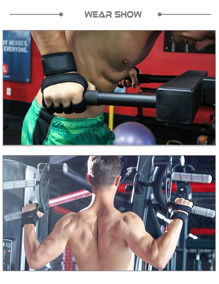 Weight Lifting Training Gloves Women Men Fitness Sports Body Building Gymnastics Grips Gym Hand Palm Protector Gloves Wholesale Manufacturer Supply