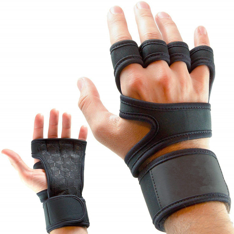 Weightlifting Training Gloves for Men Women Fitness Sports Body Building Gymnastics Gym Hand Wrist Palm Protector Gloves Factory Wholesale Factory