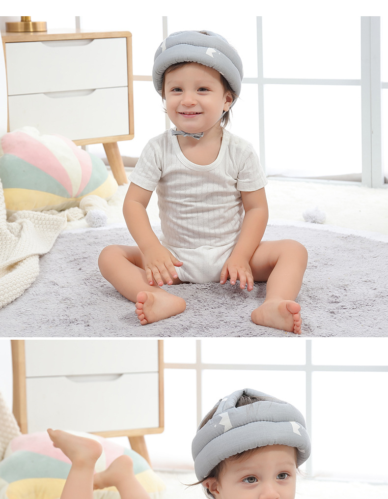 Wholesale Anti-Fall Headgear Head Protection Hat Anti Collision Sponge Adjustable Helmet Cap for baby Walk China Exporter B2B