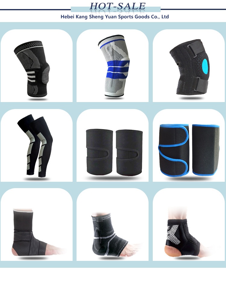 Wholesale Compression Knee Sleeve Elastic Knee Pads Spandex Knee Brace Silicon with Spring Wholesale Factory Customization