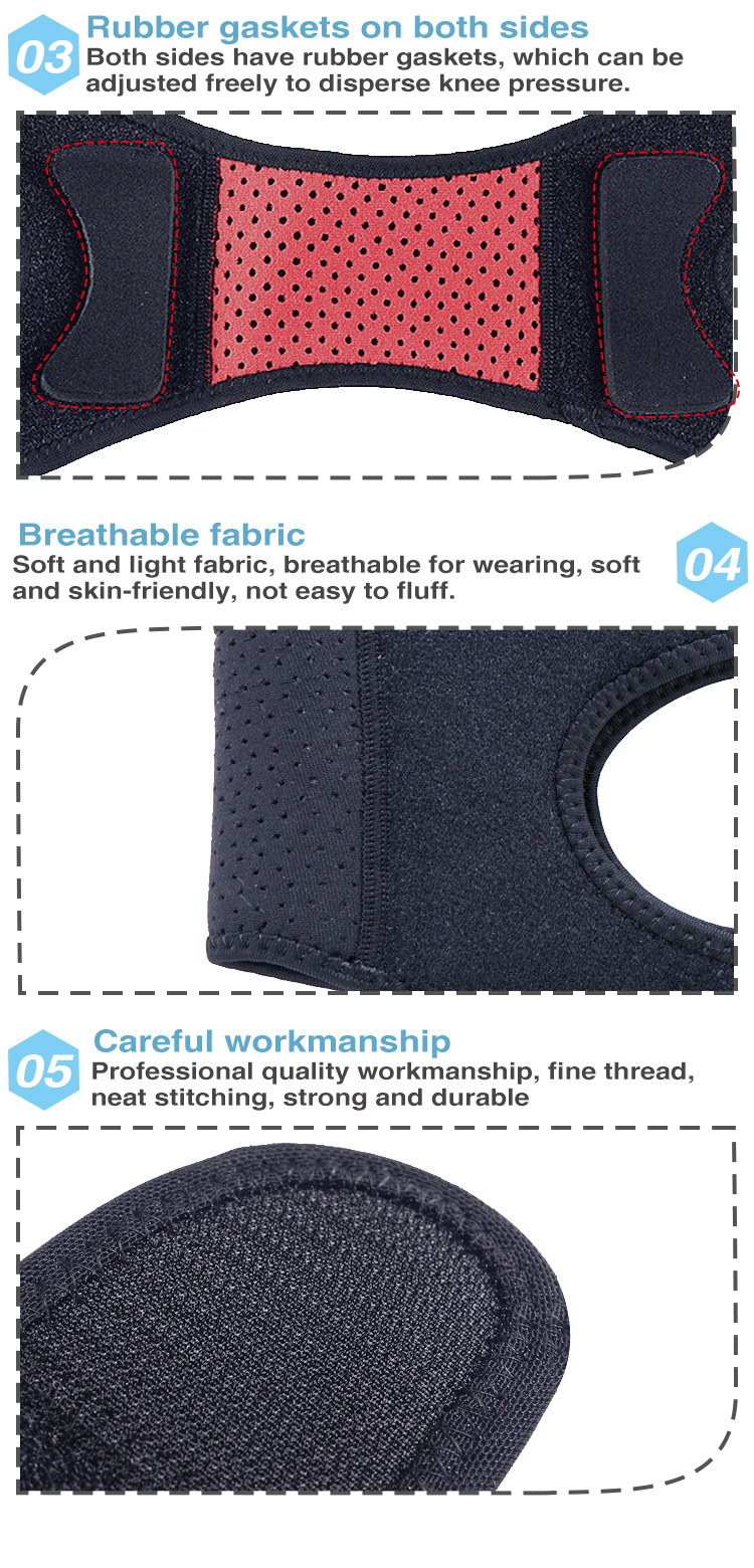 Wholesale Compression Sport Gym Running Patella Band Knee Support Guard Sport Safety Patellar Belt Tendon Knee Strap Industrial Wholesale Pricing Wholesale