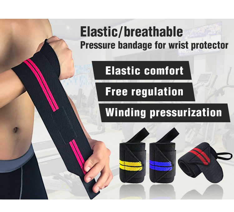Wholesale Sports Elastic Stretchy Weight Lifting Wrist Support Wrap Brace Weightlifting Wrist wraps Factory to Consumer Hub