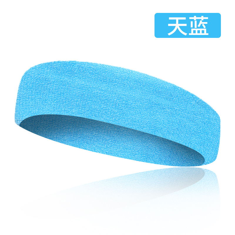 Wholesale Sweat-absorbent Sports Hairbands Basketball Yoga Running Sweatband Combed Cotton Towel Headband Export Manufacturing Efficiency