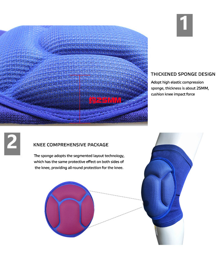 Wholesale anti collision dance kneeling knee protection adult sponge knee protection warm turtle shell knee protection Overseas Manufacturing Manufacturer
