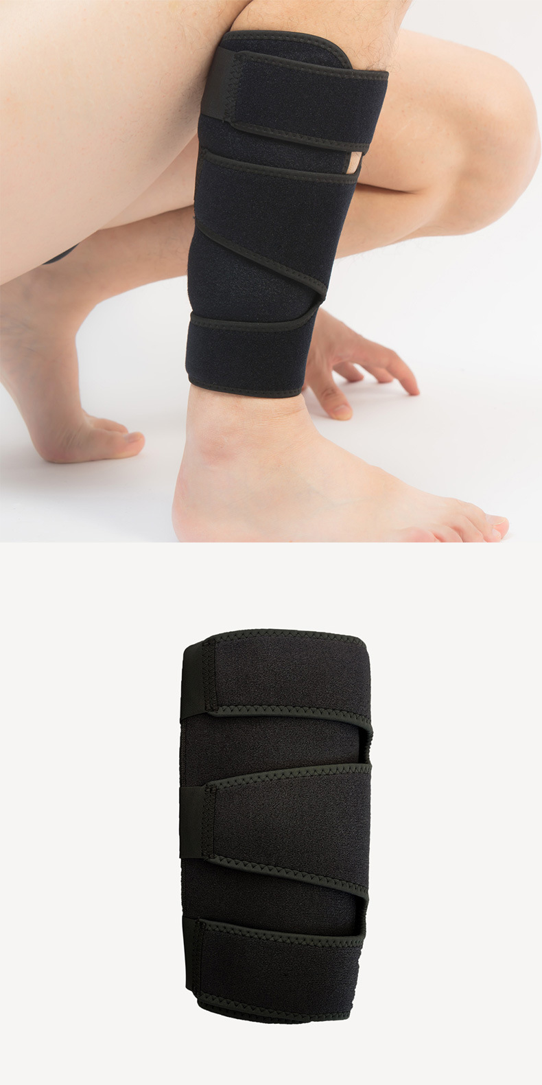 Winding pressure lightweight breathable calf strap football anti-collision leg guard equipment Factory Wholesale Export