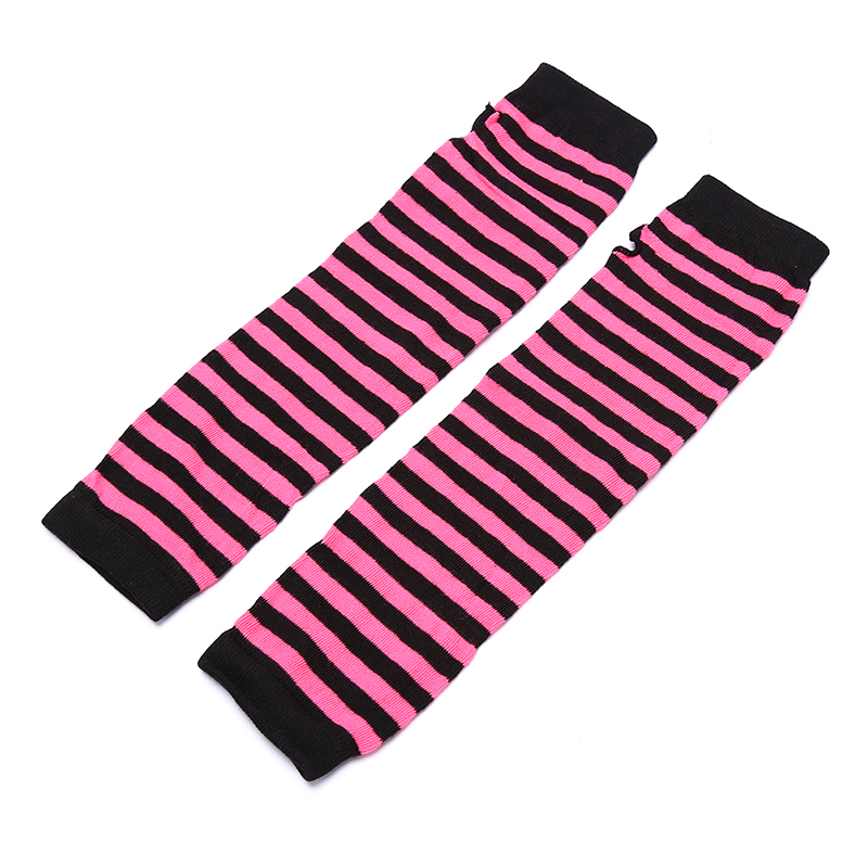 Women Arm Warmer Fingerless Long Gloves Knitted Striped Warm Mittens Protection Arm Warmer Half Finger Sleeves China Supplier Custom Solutions