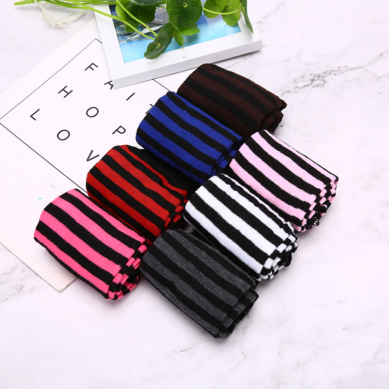 Women Arm Warmer Fingerless Long Gloves Knitted Striped Warm Mittens Protection Arm Warmer Half Finger Sleeves China Supplier Custom Solutions