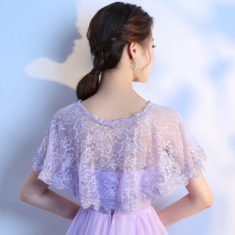Women Floral Lace Shawl Wrap Wedding Bridal Bolero Cover Up Tulle Shrug Cape Industrial Exporter Custom Solutions