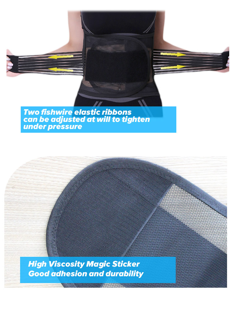 Women compression back support braces belt with pump for lower back pain Production Facility Export