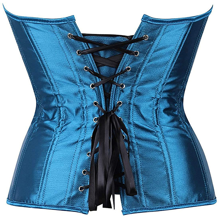 Women's Gothic Corset and Bustier Sexy Burlesque Satin Body Shaper Waist Cincher Lingerie Bridal Victorian Costume Slim Corset Affordable Factory Pricing