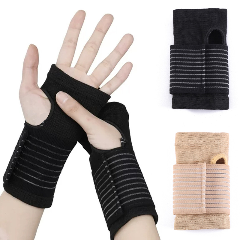 Wrist Band Protective Gloves Adjustable Protector Hand Protector Elastic Fitness Sports Bandage for Cycling Discount Factory