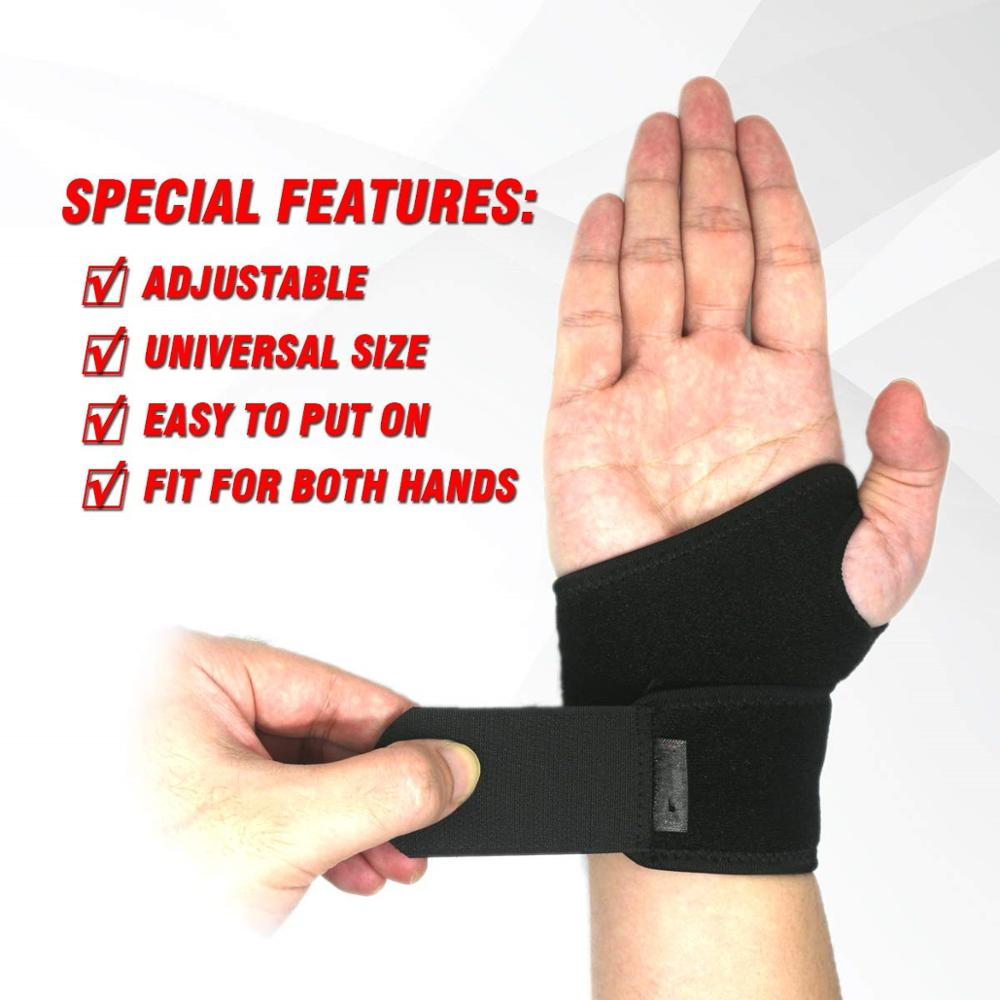 Wrist Guard Band Brace Support Carpal Tunnel Sprains Strain Gym Strap Sports Pain Relief Wrap Bandage Lightweighted China Exporter Custom Solutions