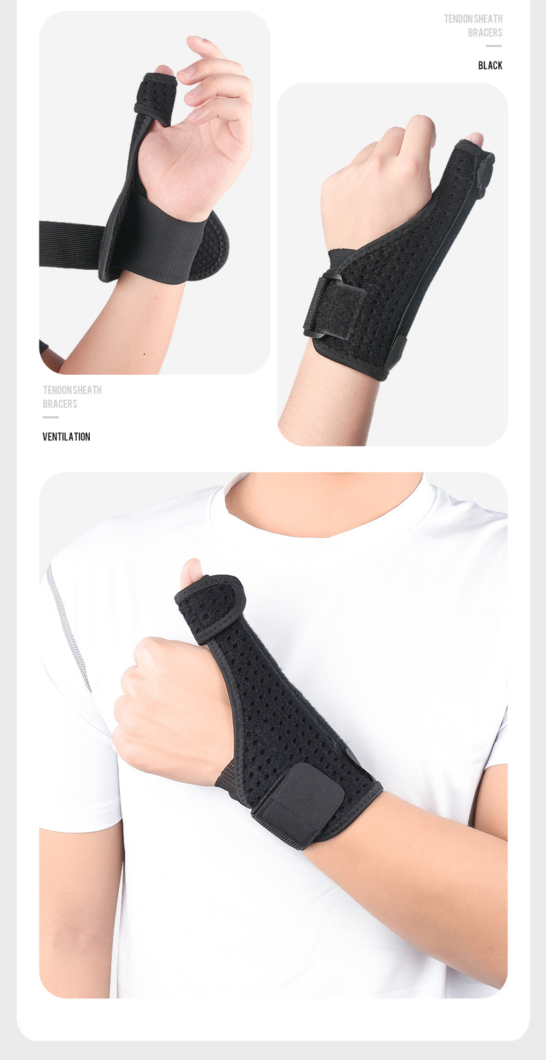 Wrist sprain fracture tendon sheath protection thumb Adjustable steel bar support mesh breathable hand protection Factory Direct