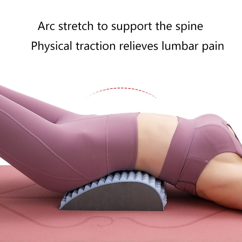 Yoga Pilates Exercise EVA Lumbar Spine Traction Back Support And Neck Stretcher Pillow For Pain Relief Large Volume Factory