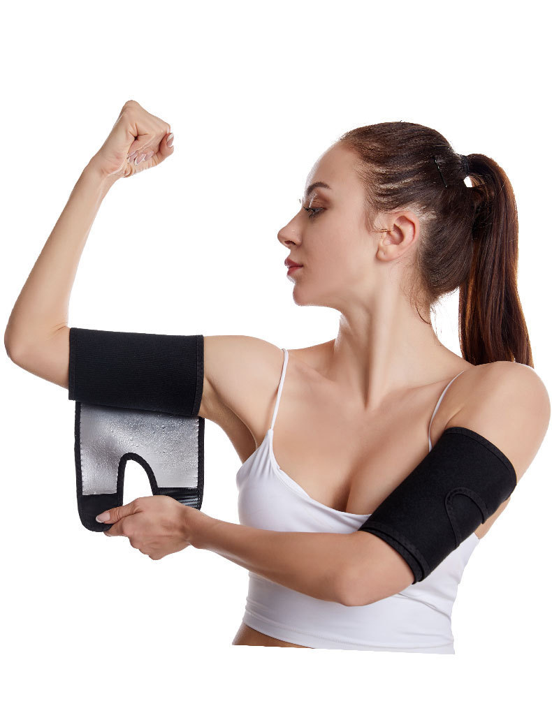 Yoga Silver Coating Neoprene Sauna Arm Trimmers Wraps Arm Slimming Shaper B2B Factory Pricing Supplier