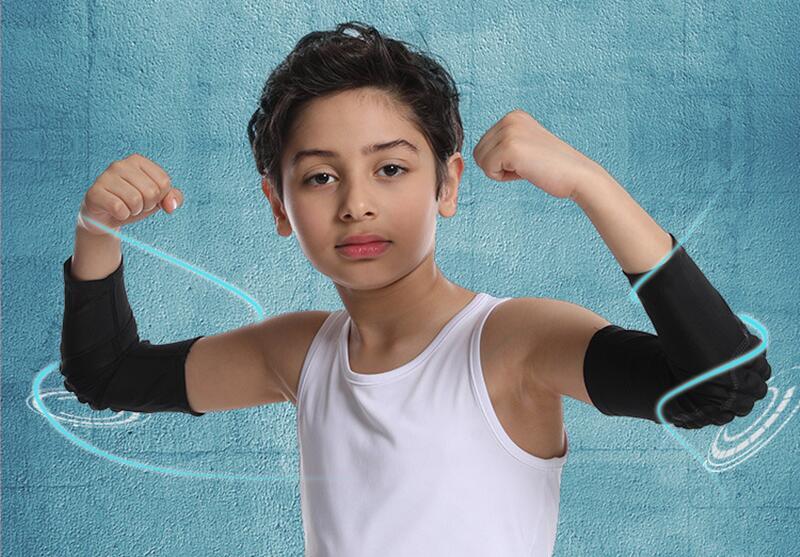 Youth Children Elbow Pads Sports Honeycomb Compression Elbow Pad Anti-Collision Arm Guard Basketball Tennis Protective Gear Chinese Wholesale Supplier