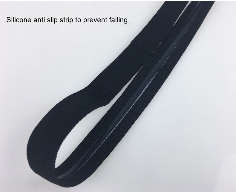 anti-slip sweat band hair band high quality yoga gym training basketball hairband China Supplier Custom Solutions