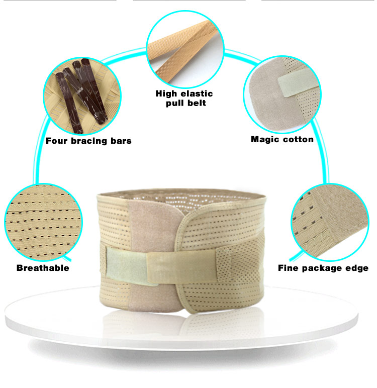 breathable high  quality waist support and waist back support and lumbar brace belt China Factory Direct