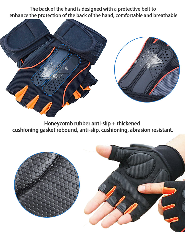 hot sale Half Finger Fitness Glove Wrist Wrapped Lifting Gloves for Strength Training Competitive Manufacturing Pricing