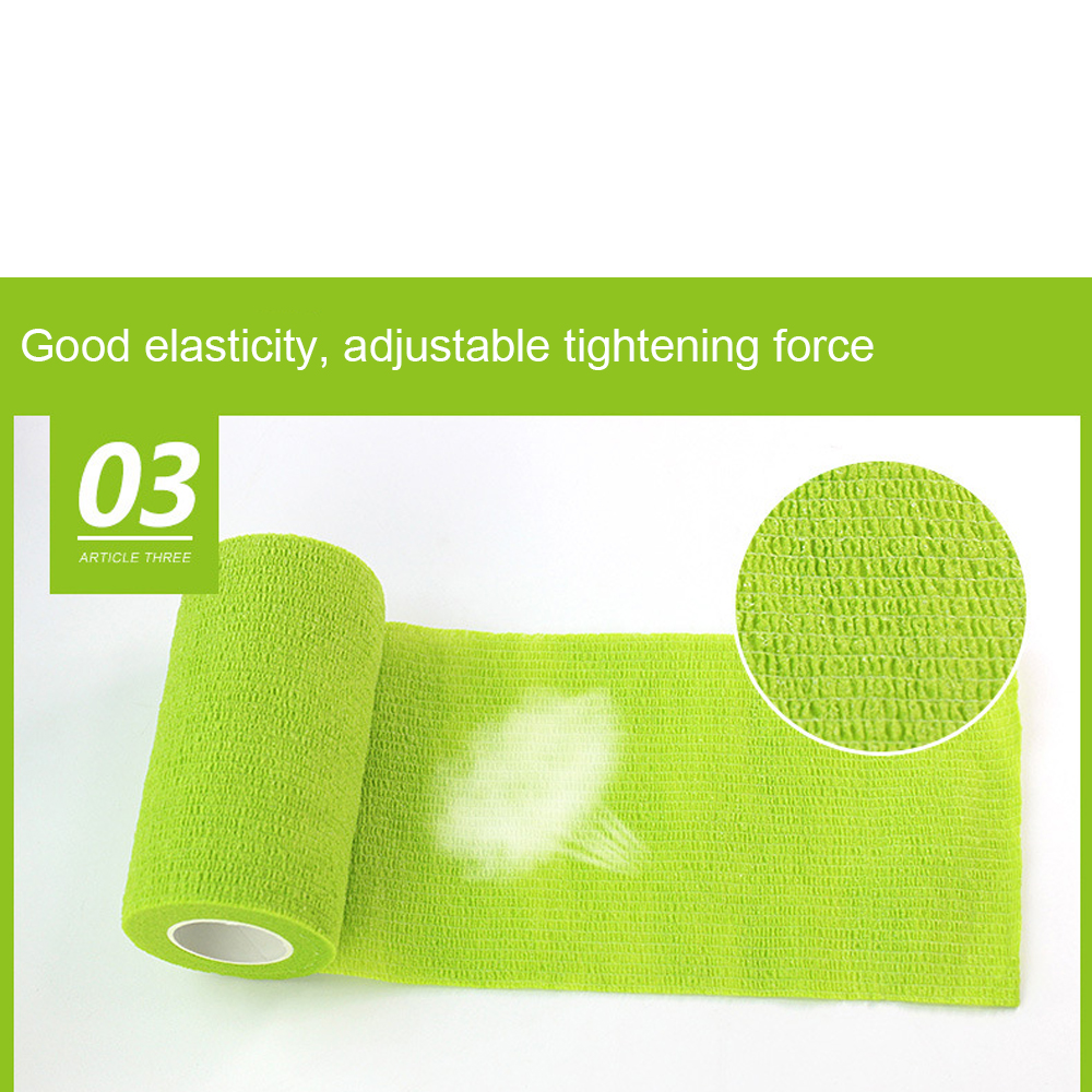 medical supplies Wholesale Sports Non-Woven Colorful Medical Pet Self-Adhesive Bandage Elastic Cohesive Bandage Export-Oriented Factory
