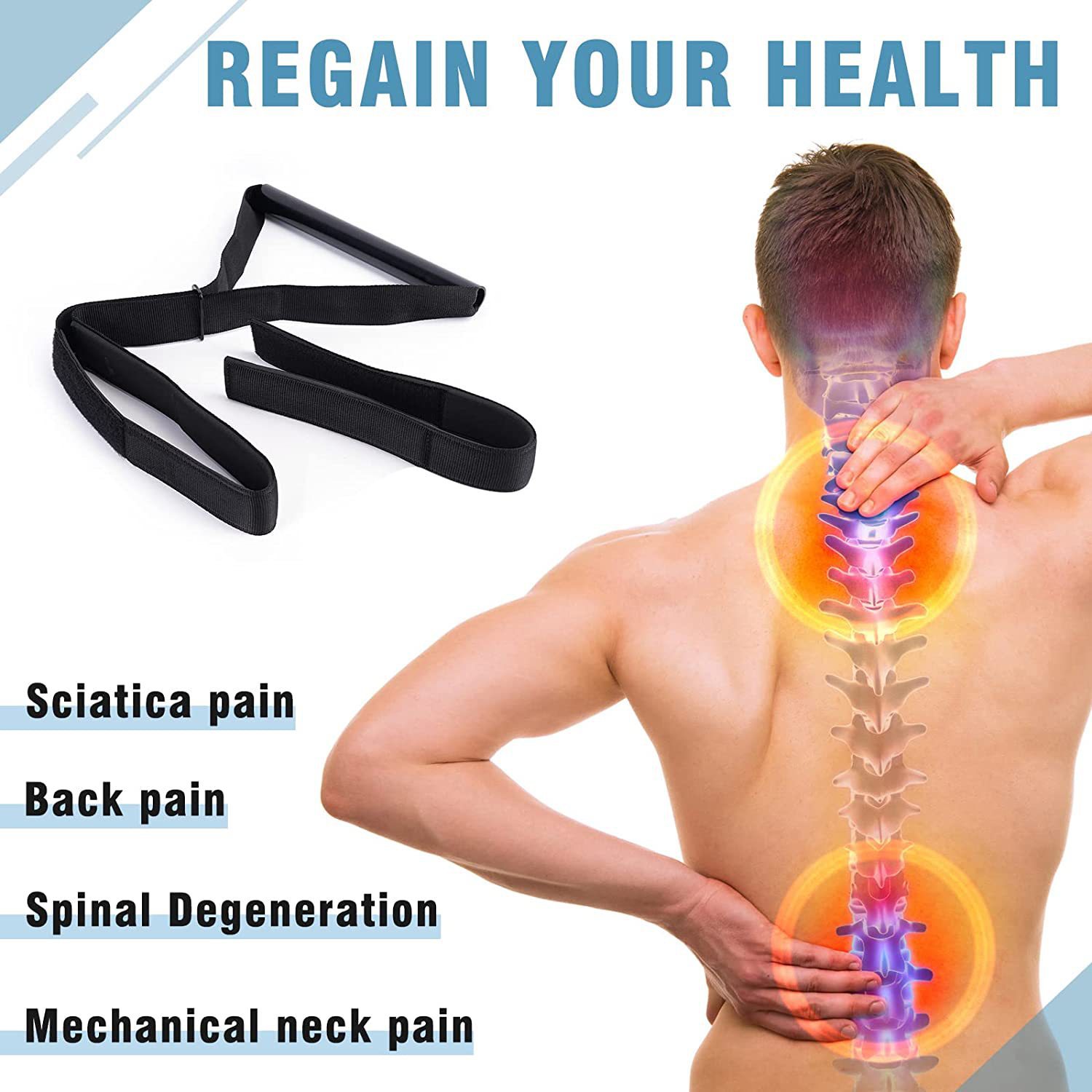 new chiropractic decompression traction strap neck hanging neck Stretch suspension neck strap chin pad Bulk Manufacturing