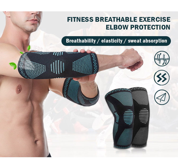 nylon knitted breathable lightweight basketball exercise arm cover protective pad elbow compression sleeve guard brace Manufacturing and Export