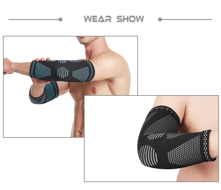 nylon knitted breathable lightweight basketball exercise arm cover protective pad elbow compression sleeve guard brace Manufacturing and Export