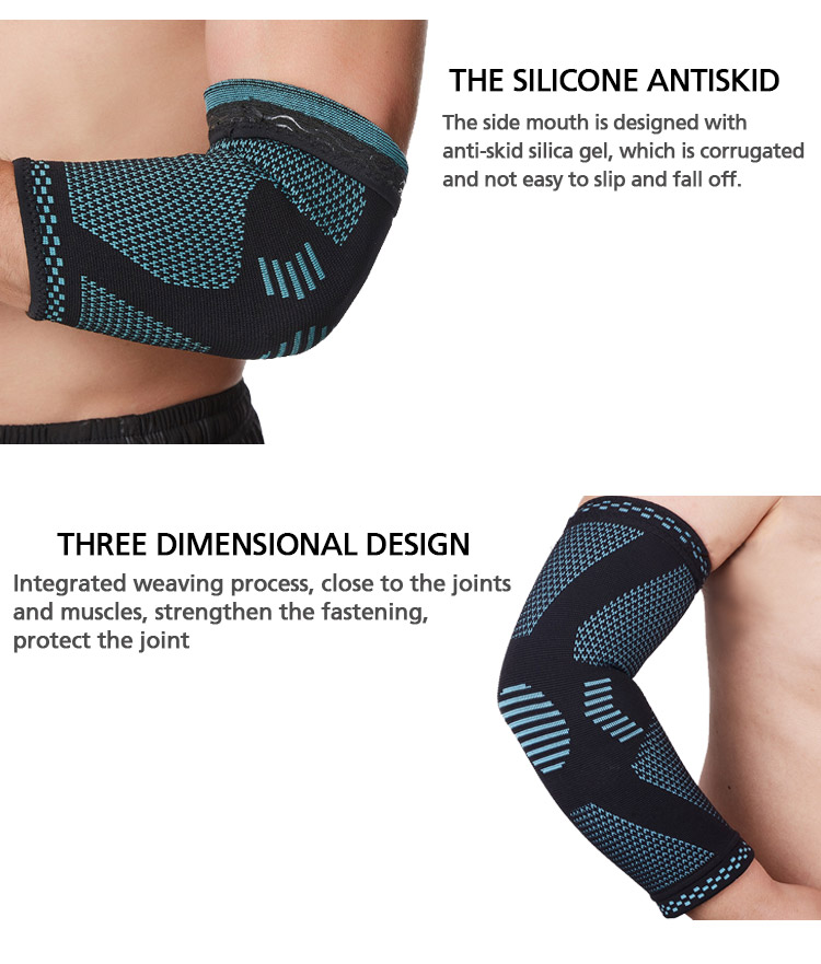 nylon knitted breathable lightweight basketball exercise arm cover protective pad elbow compression sleeve guard brace Manufacturing and Export