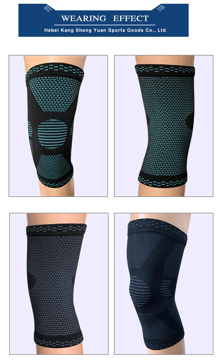 polyester spandex knee support pad high elastic short keen sleeves B2B Manufacturing Factory