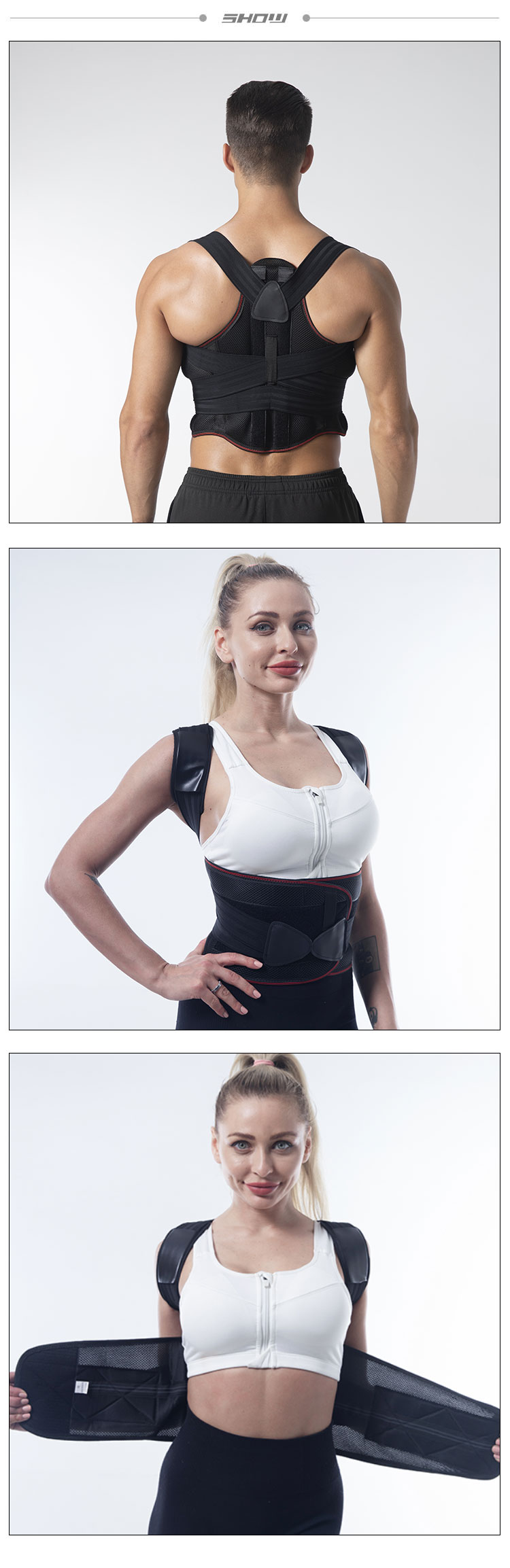 wholesale hot sale adjustable straight back correct body posture wellness back posture corrector belt Industrial Supplier Supply