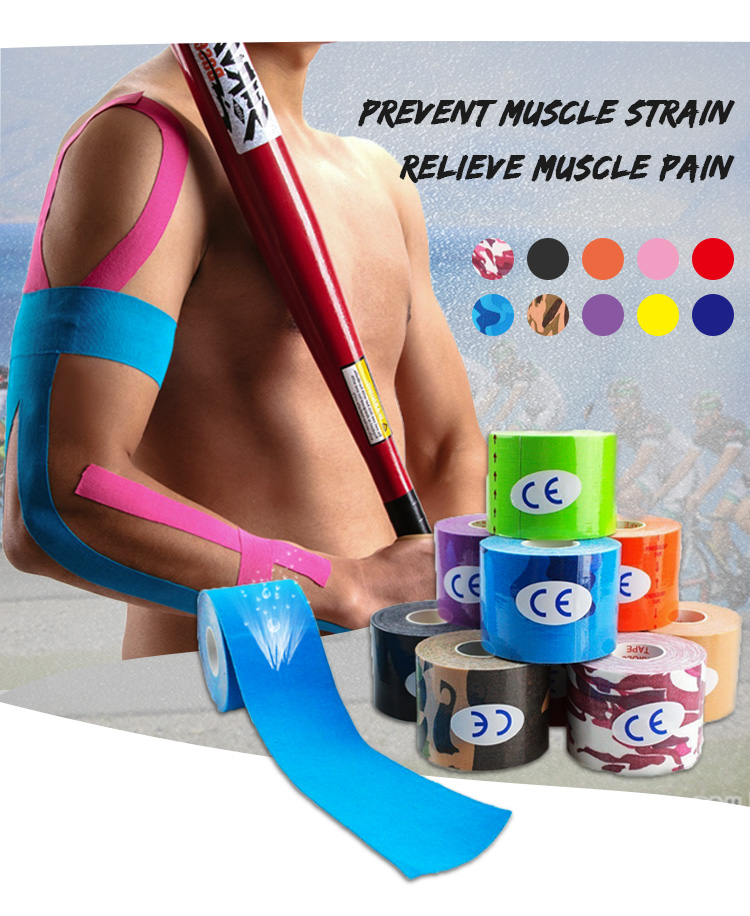 wholesale multicolor kinesiology sports tape Waterproof kinesiology Tape muscle sports tape Manufacturing Firm Solutions