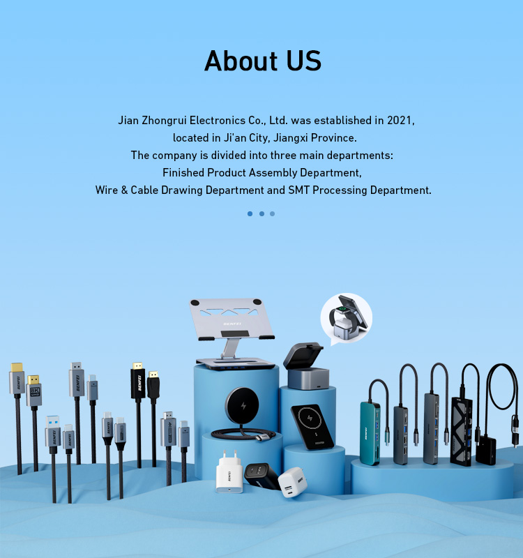 BENFEI 7-in-1 USB C Hub With HDMI Dual USB-A  1 USB-C Data 100W Charge SD TF Card Reader Silicone Tangle-Free Cable Factory to Consumer Operations