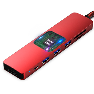 BENFEI USB C HUB 7in1 Multiport Adapter with USB-C to HDMI 4K@30Hz SD/TF Card Reader/3*USB 3.0/60W Power Delivery China Bulk Supplier Customization