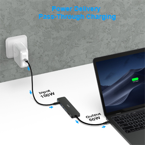 Customization USB C HUB 7in1 Multiport Adapter with USB-C to HDMI 4K@60Hz SD/TF Card Reader/3*USB 3.0/100W Power Delivery Global Wholesale Market Operations