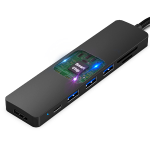 Customization USB C HUB 7in1 Multiport Adapter with USB-C to HDMI 4K@60Hz SD/TF Card Reader/3*USB 3.0/100W Power Delivery Global Wholesale Market Operations