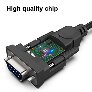 BENFEI USB to Serial 1.8 Meter, USB to RS-232 Male (9-pin) DB9 Serial Cable, Win1/10/8.1/8/7, Mac OS X 10.6 and Above Large Order Wholesale Export