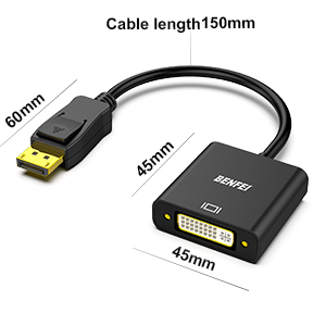 Customize DisplayPort to DVI Adapter, Display Port to DVI-D Converter Male to Female Black Compatible for Lenovo, Dell, HP Custom Manufacturing B2B