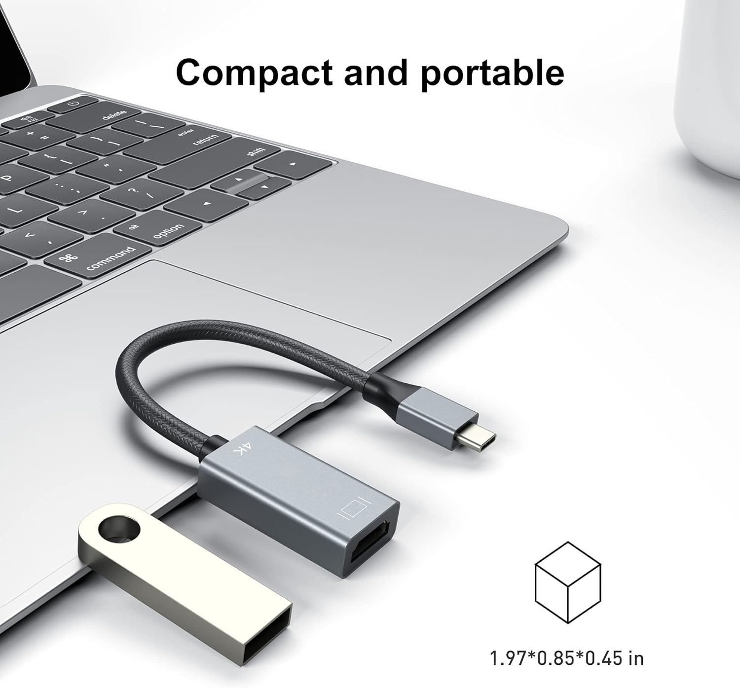 Customize USB C to HDMI Adapter 4K 60Hz [Thunderbolt 3/4 Compatible] with iPhone 15 Pro/Max, MacBook Pro/Air 2023, iPad Pro, Low-Cost Manufacturing