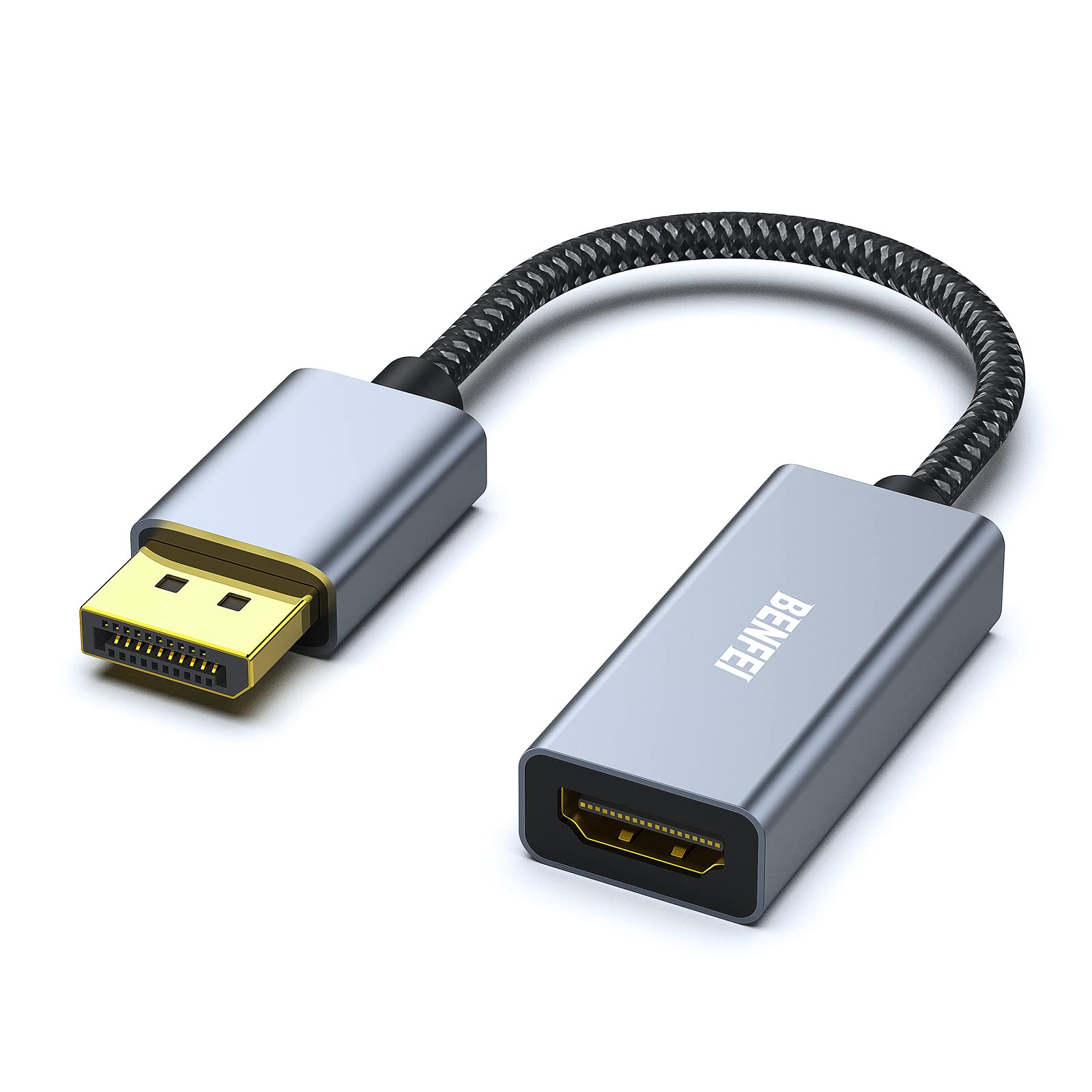 4K DisplayPort to HDMI Adapter Cable 4K 30Hz, 2K 60Hz, 1080p 120Hz Uni-Directional Display Port to HDMI Monitor Converter Discount Wholesale Direct