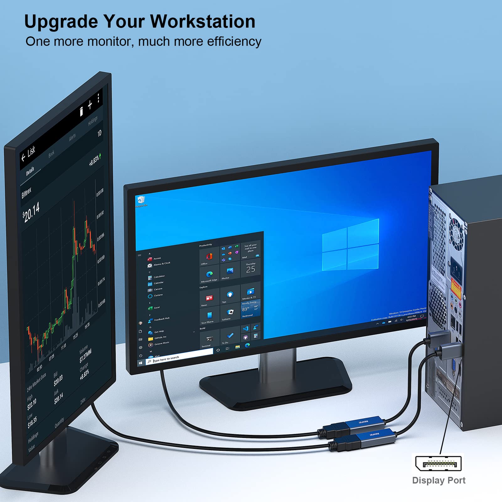 4K DisplayPort to HDMI Adapter Cable 4K 30Hz, 2K 60Hz, 1080p 120Hz Uni-Directional Display Port to HDMI Monitor Converter Discount Wholesale Direct