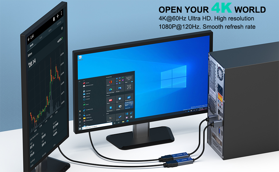 Customize Active DisplayPort to HDMI, DP to HDMI Adapter(4K@60Hz) Male to Female, Space Gray Manufacturing Industry