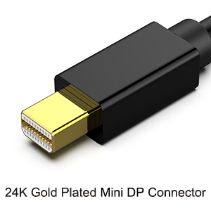 Customize Mini DisplayPort to DisplayPort Cable, Mini DP(Thunderbolt Compatible) to DP 1.8M Cable (Male to Male) 4K@60Hz, Wholesale Factory