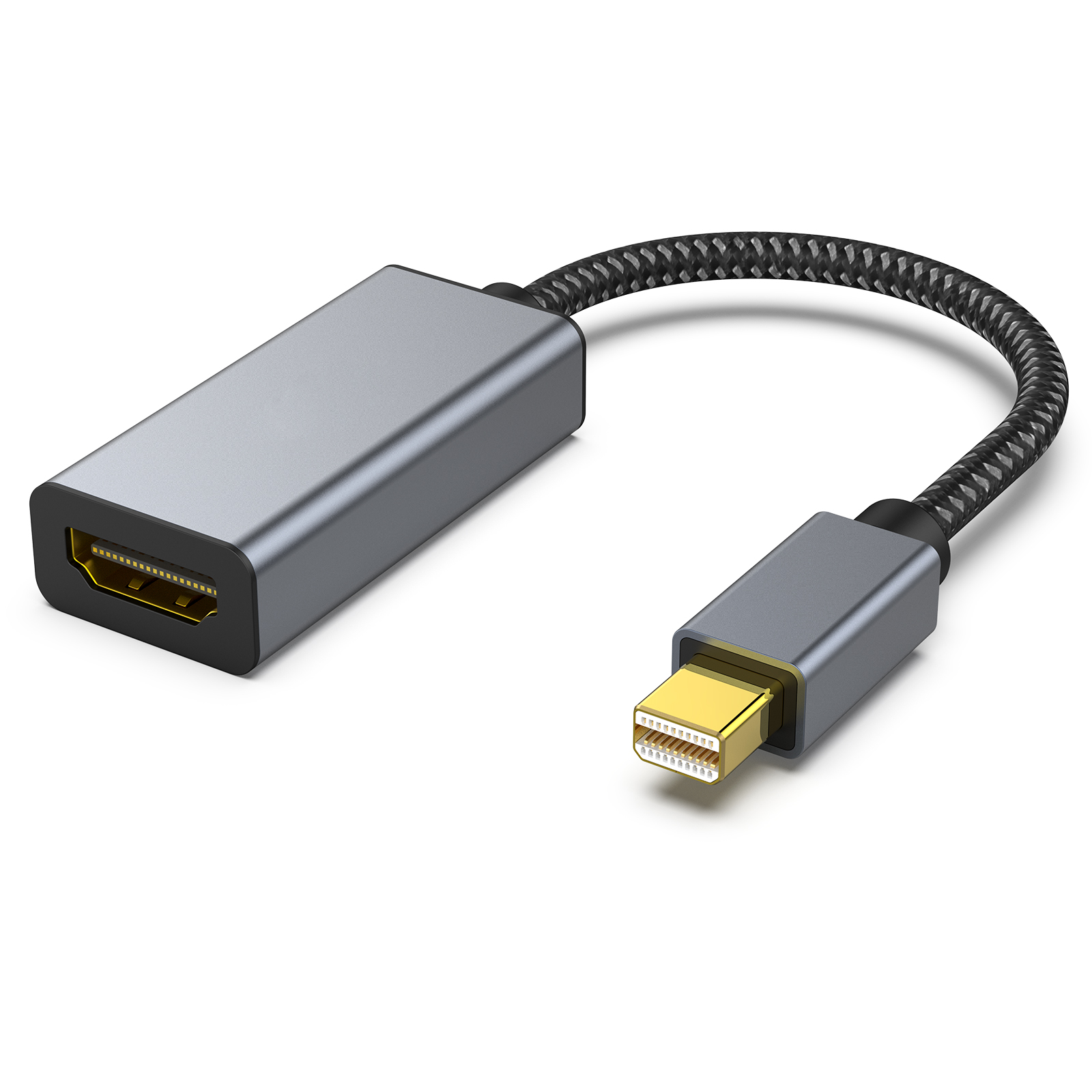 Customize Mini DisplayPort to HDMI Adapter Thunderbolt 2 to HDMI Adapter Gold-Plated Connectors Aluminium Case Low-Cost Manufacturing