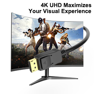 DisplayPort to DisplayPort 1.8 Meter Cable, BENFEI DP to DP Male to Male Cable Gold-Plated Cord, Supports 4K@60Hz, 2K@144Hz China Production Hub