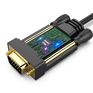 BENFEI HDMI to VGA 1.8Meter Cable, Uni-Directional HDMI to VGA Cable (Male to Male) Compatible for Computer, Desktop, Laptop, PC Quality Manufacturing Direct