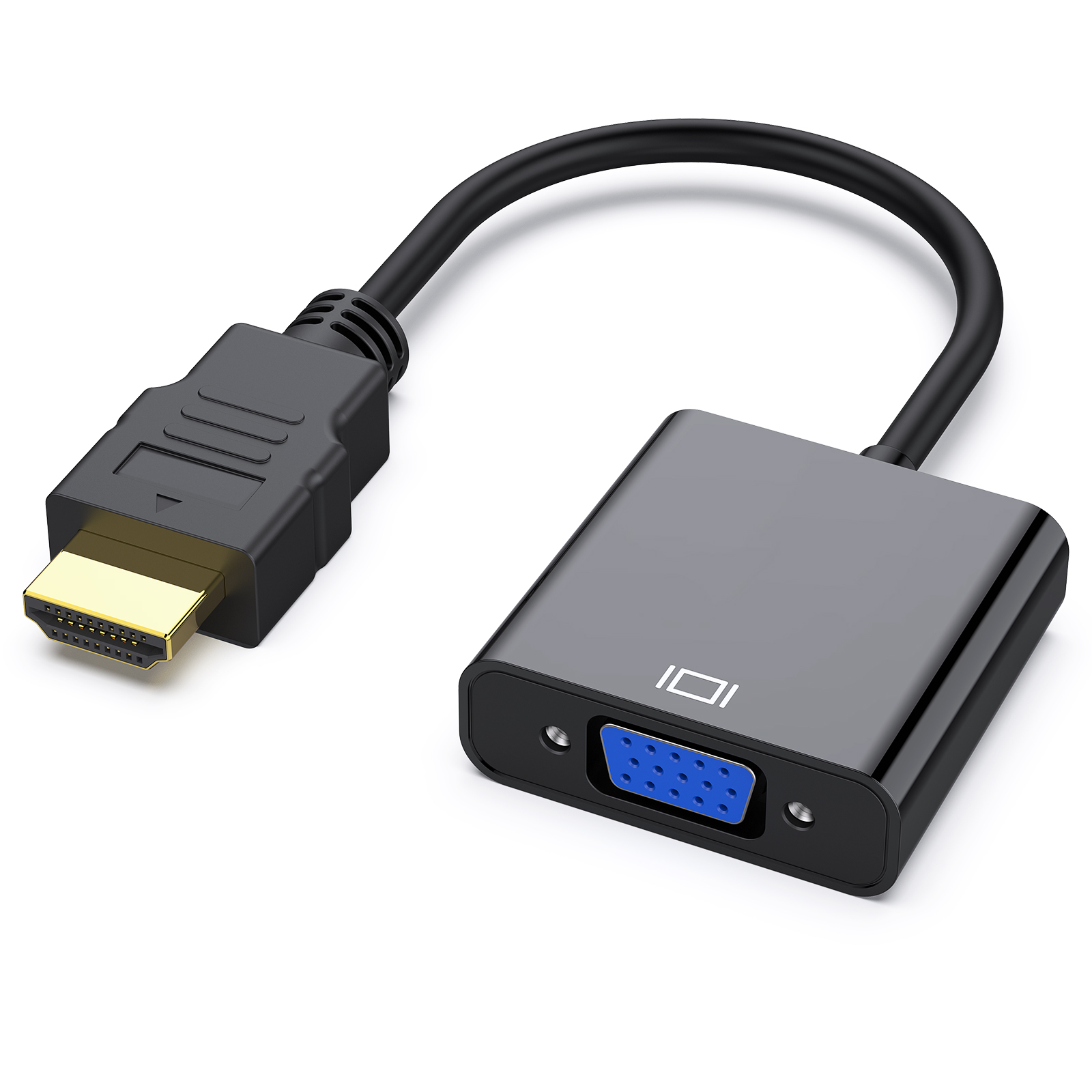 Customize Gold Plated HDMI to VGA Adapter HDMI Video Cable 1080P HDMI Male to VGA Female Converter for PC Laptop Tablet HDTV Bulk Pricing