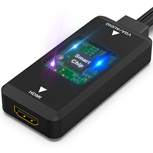 Customize VGA to HDMI Adapter, 1080P Converter with Audio from Computer/Laptop VGA Source to HDMI TV/Monitor Wholesale B2B Pricing Outlet